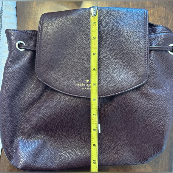 Kate Spade maroon back pack, gently used - Picture 7 of 7